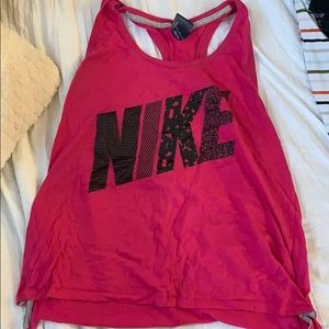 Pink Nike tank top